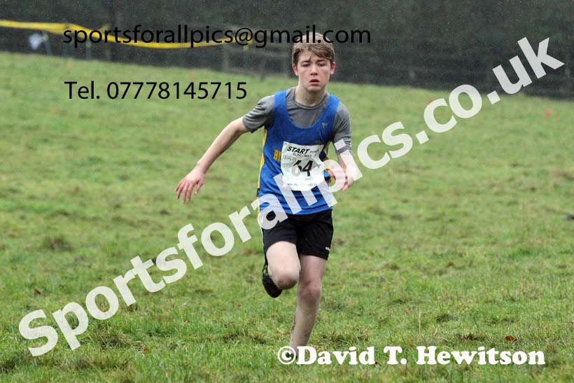 Boys under-15s, NECAA Junior Cross Country Relays, Thornley Farm, Peterlee, Saturday, December 12th. Photo: David T. Hewitson/Sports for All Pics